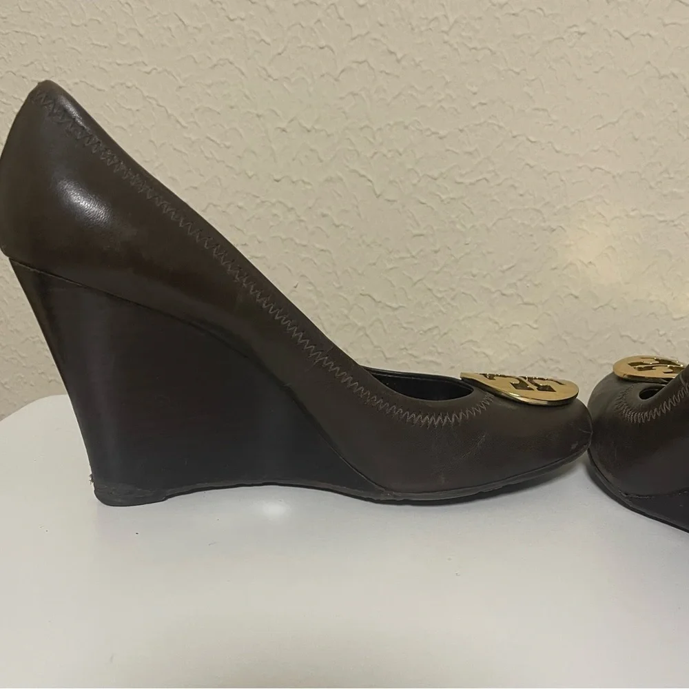 ✨💫 Tory Burch Brown Wedge Shoes 👠 💫✨ - Picture 9 of 11